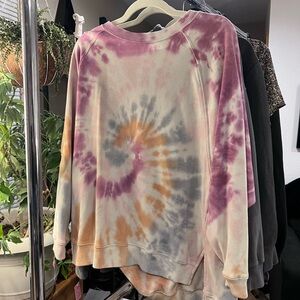 American Eagle Outfitters Tie-Dye Crew Neck Sweater